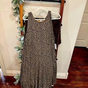 Old Navy Sleeveless Leopard Print Dress XXL